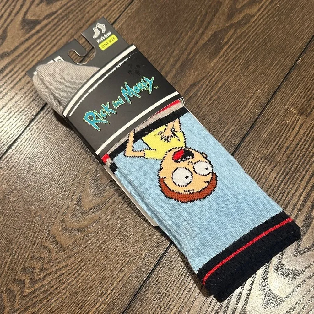 SWAG Rick and Morty Men’s Crew Performance Socks One Size NEW